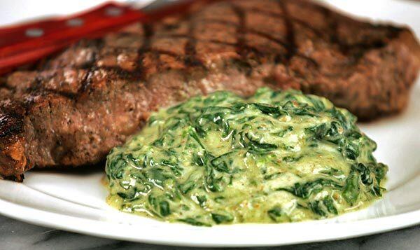 Creamed spinach