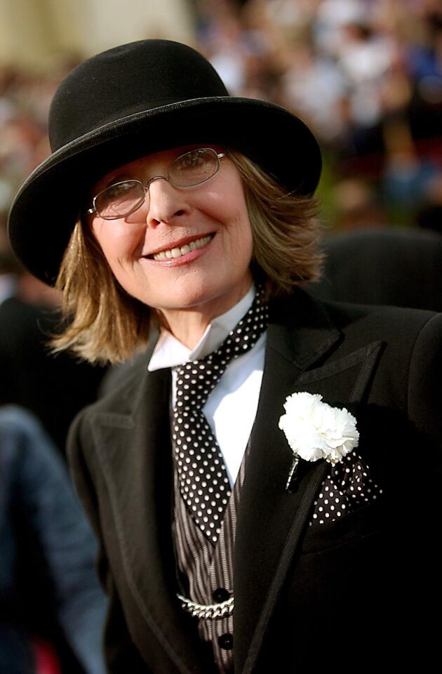 Actress Diane Keaton at the Oscars in 2004.