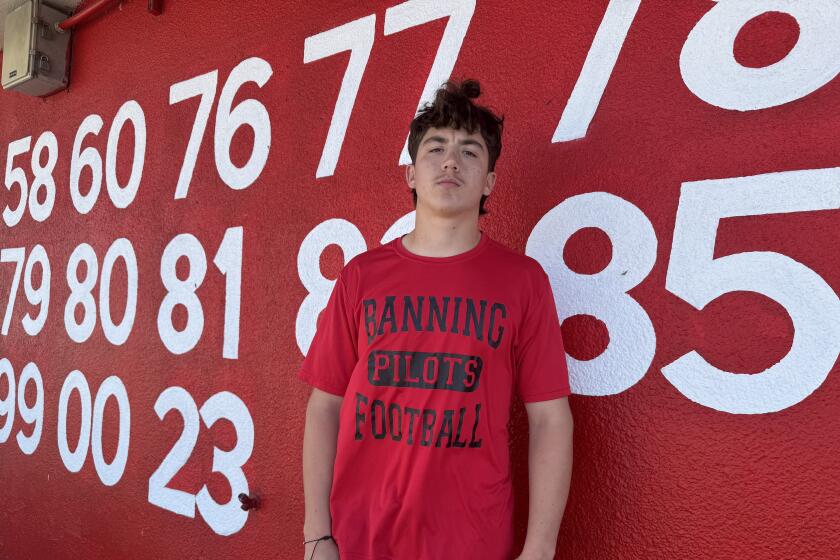 Banning safety Steven Perez will play the first month of the football season as a 16-year-old senior.