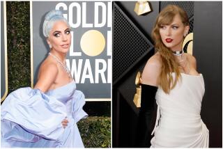 A diptych of Lady Gaga and Taylor Swift.