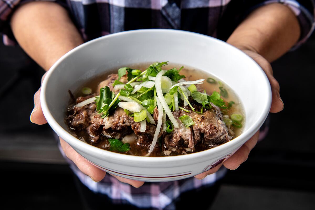 A bowl of oxtail from Pho 79