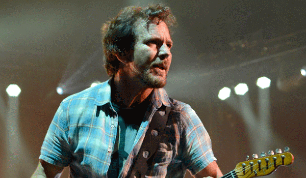 Pearl Jam lead singer Eddie Vedder told fans in Charlotte, N.C., that the band didn't like the fact that they have an NBA team while Seattle doesn't.