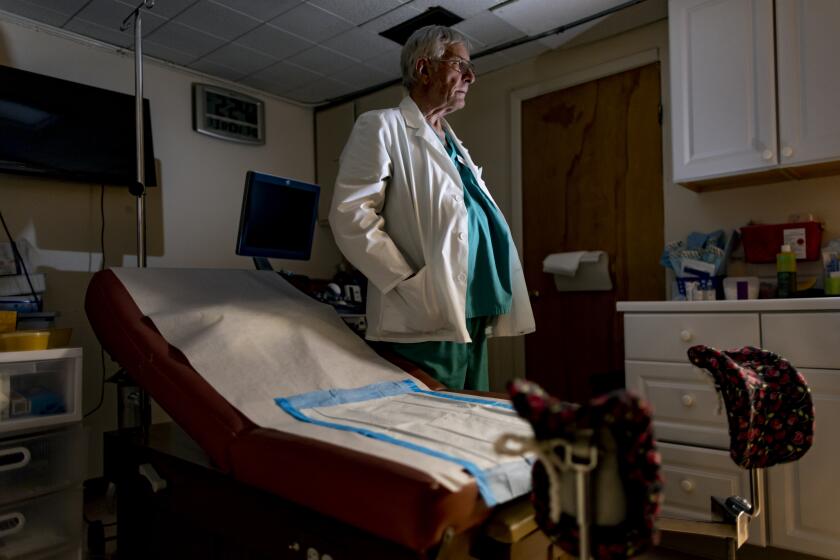 Dr Warren Hern in an exam room inside his clinic on January 31, 2022 in Boulder, Colorado