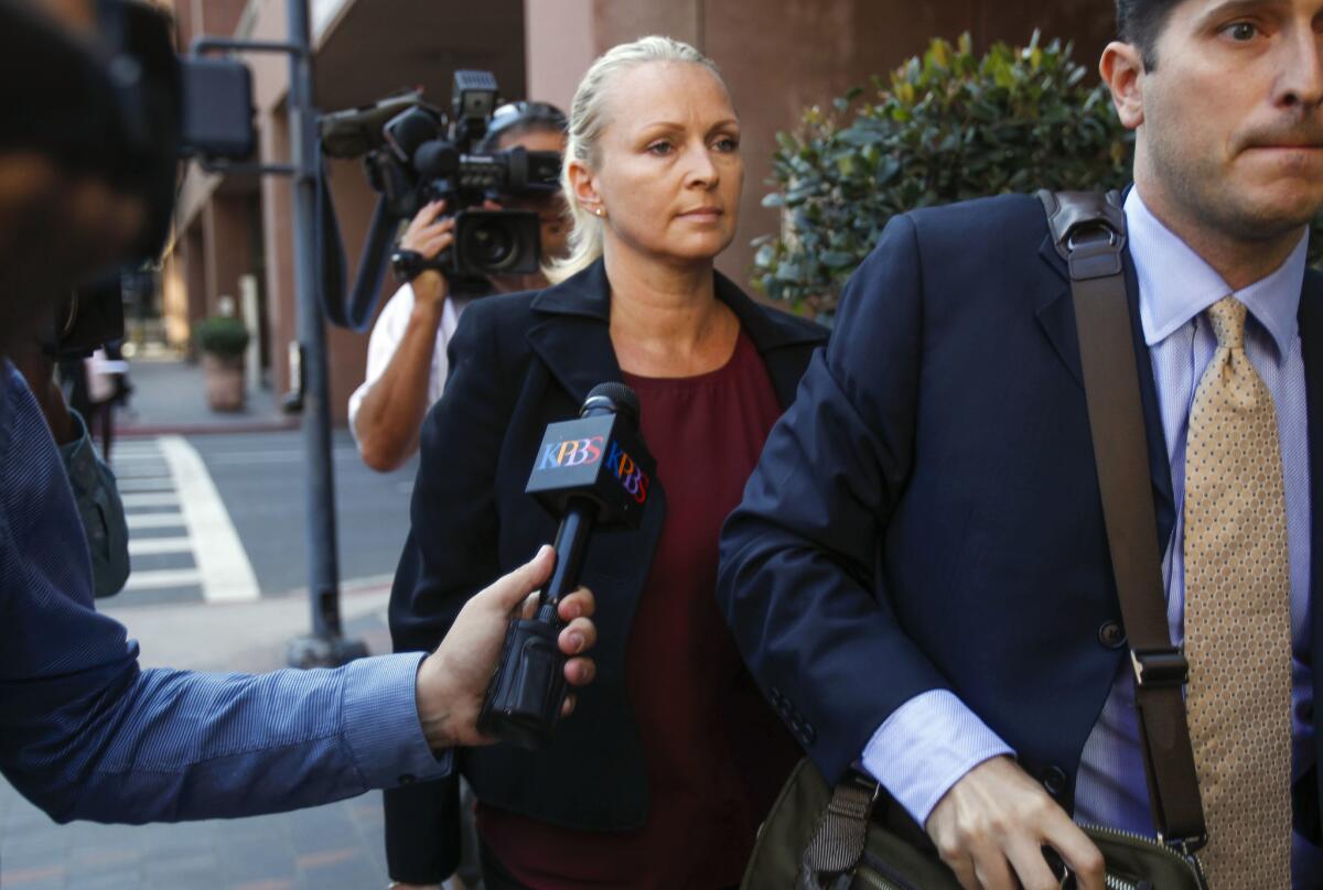 Margaret Hunter on the day of her arraignment Aug. 23, 2018.