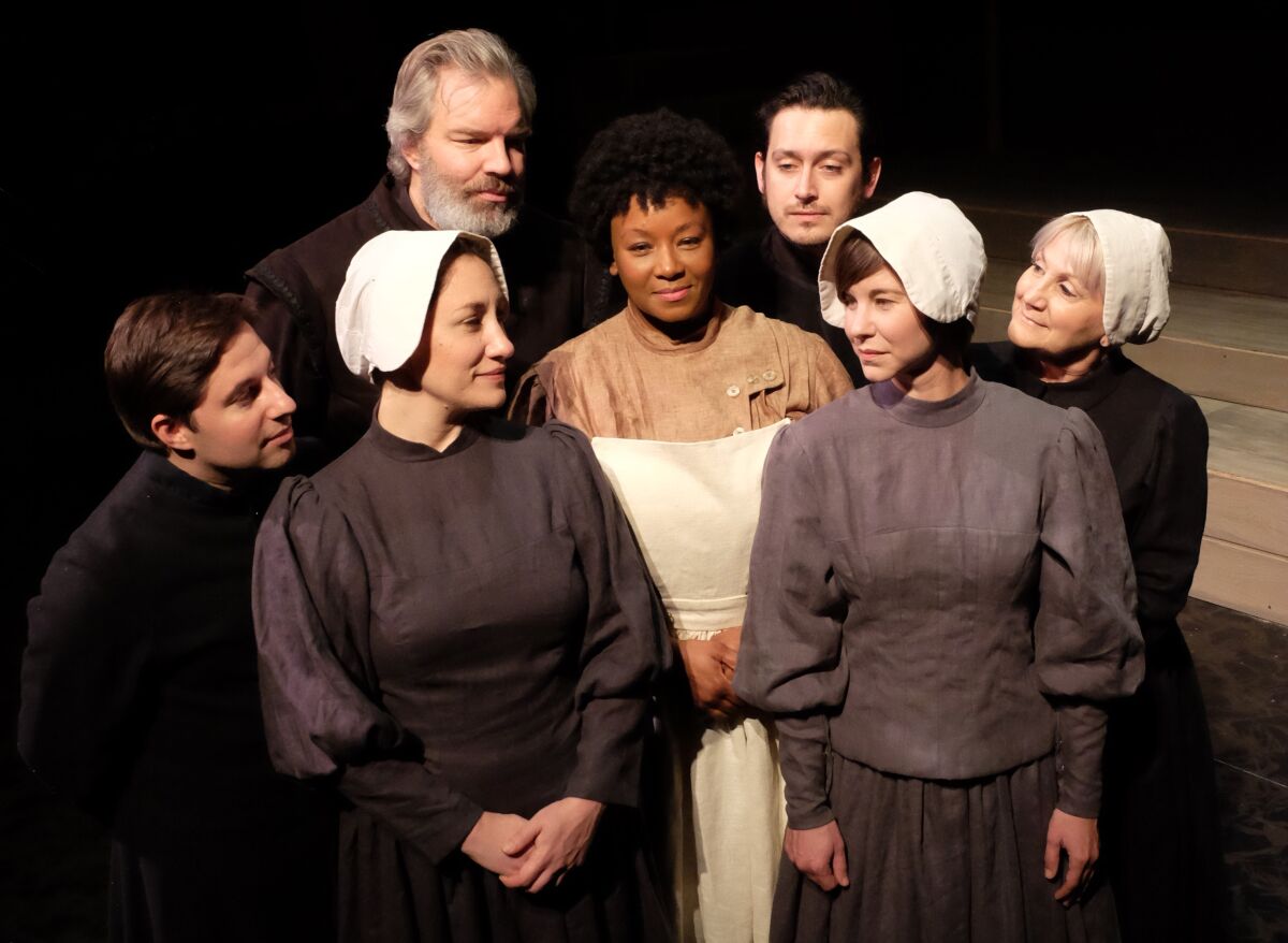 The cast of "Babette's Feast" at Lamb's Players Theatre.