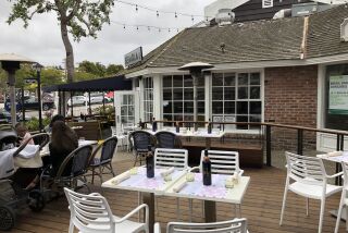 One of two outdoor patios at Semola, an Ambrogio15 Gastronomy Project, which opens May 22 in La Jolla.