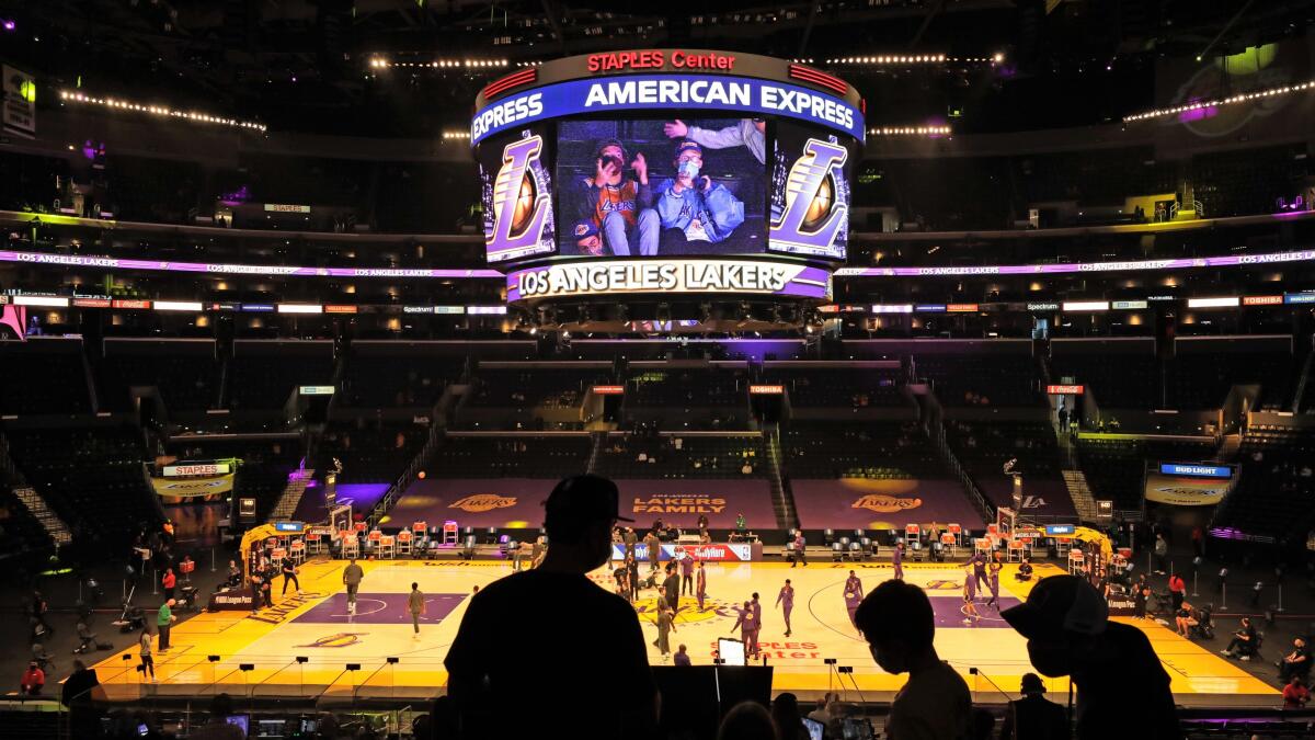 Staples Center, NBA arena of the Los Angeles Lakers & Los Angeles Clippers,  InsideArenas.com
