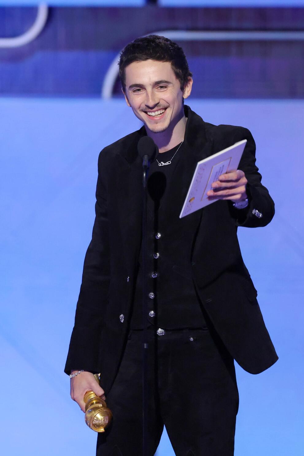 Timothée Chalamet Makes History at Golden Globes
