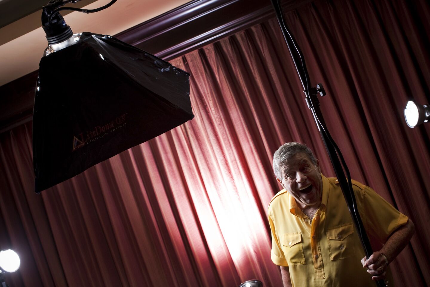 Jerry Lewis at a photo shoot in Las Vegas in 2010.