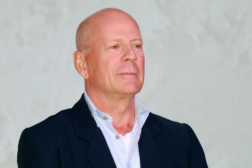 Actor Bruce Willis attends CocoBaba and Ushopal activity on November 4, 2019 in Shanghai, China.