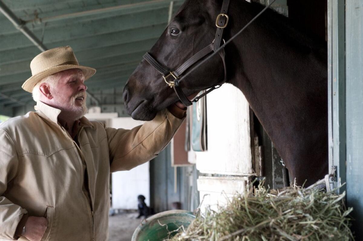 Nick Nolte appears in a scene for HBO's "Luck."
