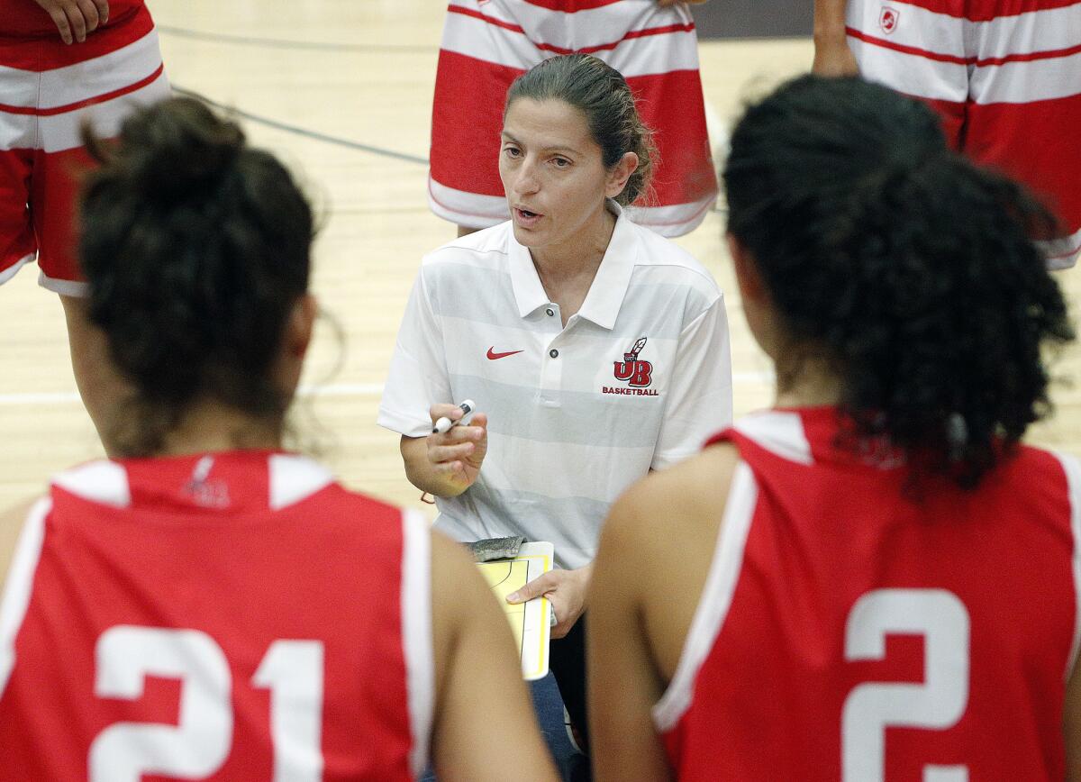 Vicky Oganyan is in her 16th season as head coach of the Burroughs High girls' basketball team.