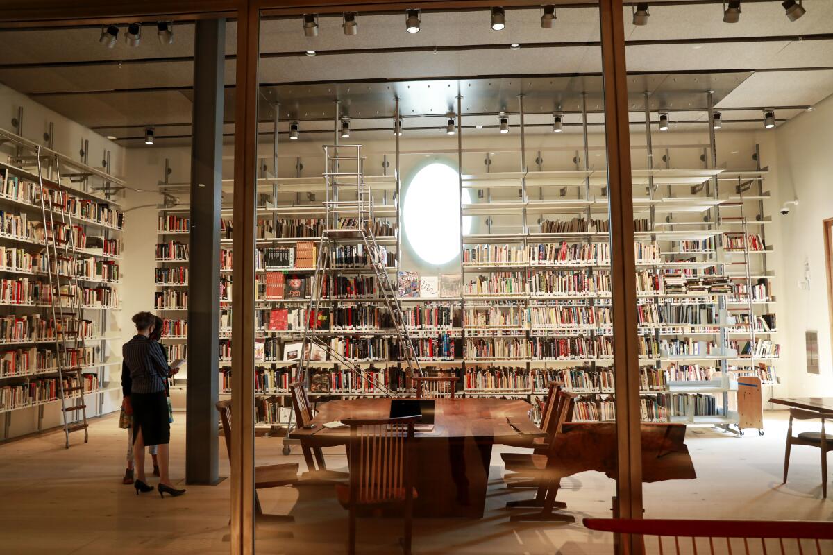 New Library area at the Mingei Museum.