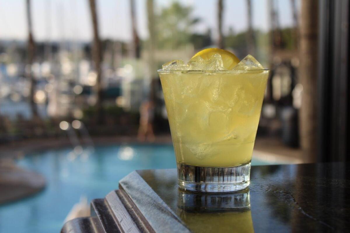 The Oh, Honey cocktail is on the Valentine's Day menu at Quinn's Ale House at the Sheraton San Diego Hotel & Marina.