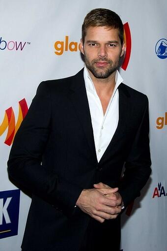 Singer Ricky Martin was honored with the Vito Russo Award at the GLAAD Media Awards ceremony for his work as a role model in the lesbian, gay, bisexual and transgender community.