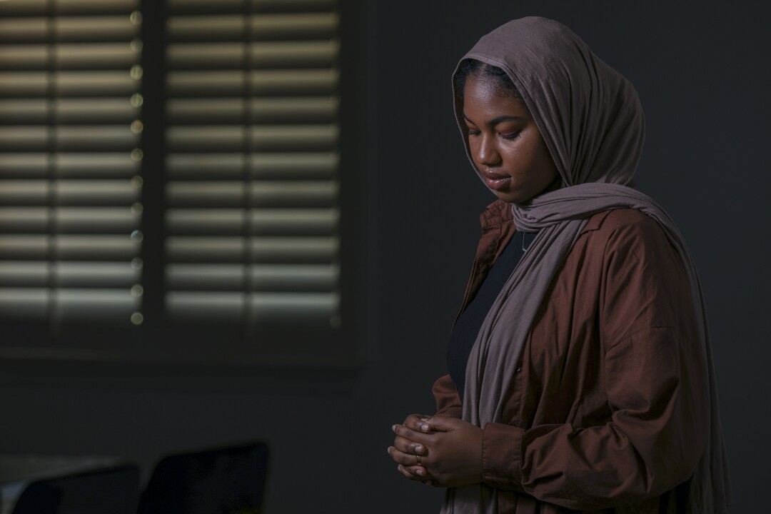  Aissata Ba,19, a Mauritanian-American Muslim at her home in Aliso Viejo.