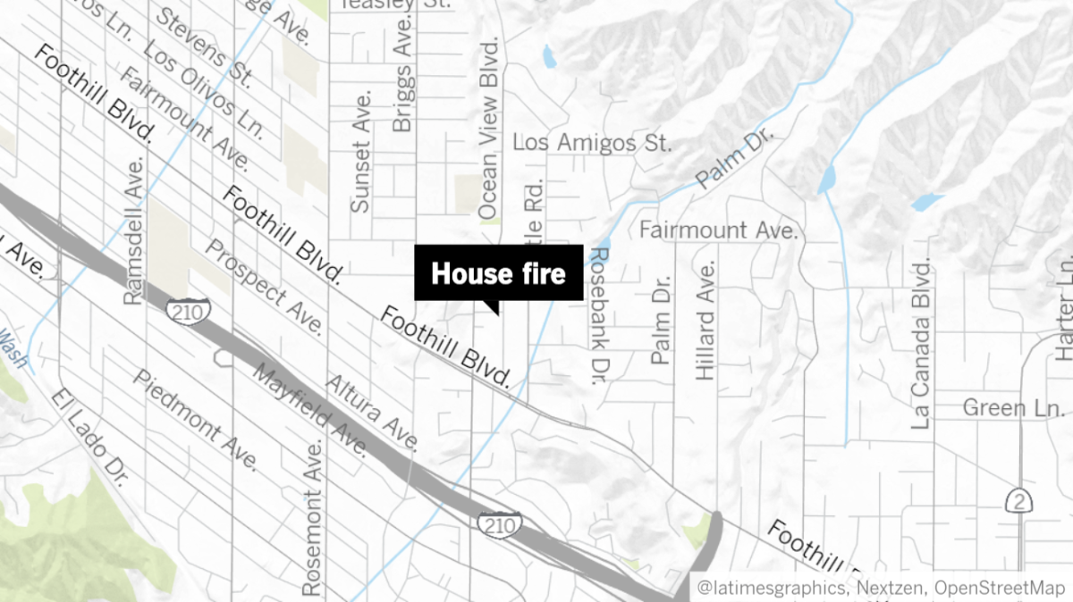 A garage in the 4600 block of Rockland Place of La Cañada Flintridge caught fire Sunday afternoon after a fire brick was placed near several combustible objects, according to the Los Angeles County Fire Department