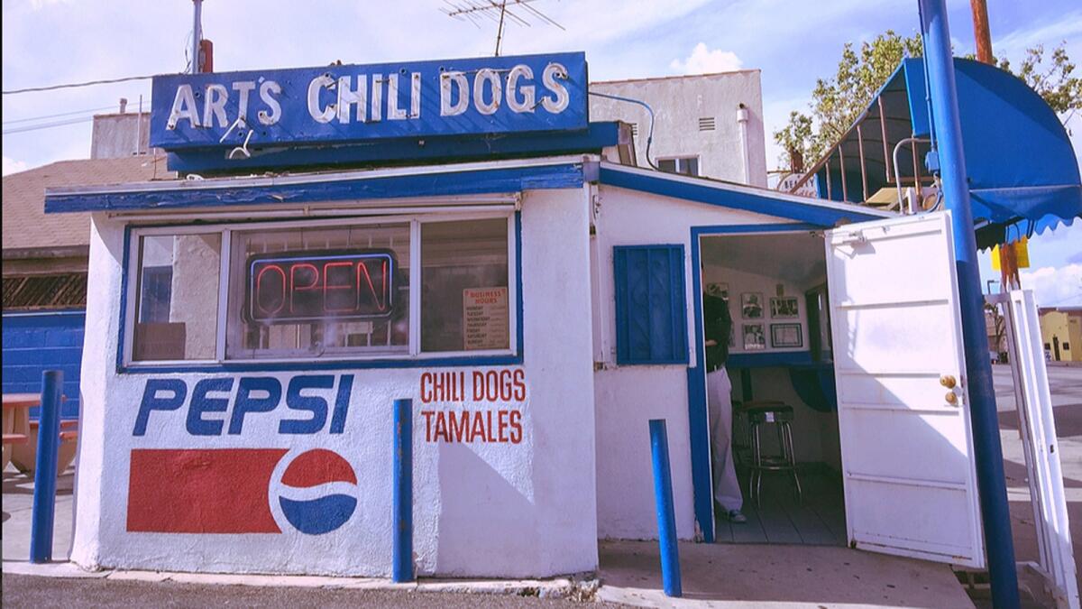 Art Elkind, the original owner of Art's Famous Chili Dogs, claimed to have invented the chili dog at his South L.A. hot dog stand. The landmark restaurant closed its doors on Sunday, March 8, 2020. 