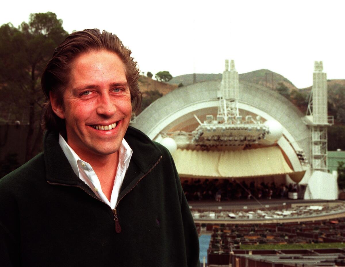 Willen Wijnbergen, former managing director of the Los Angeles Philharmonic, poses at the Hollywood Bowl in 1998.