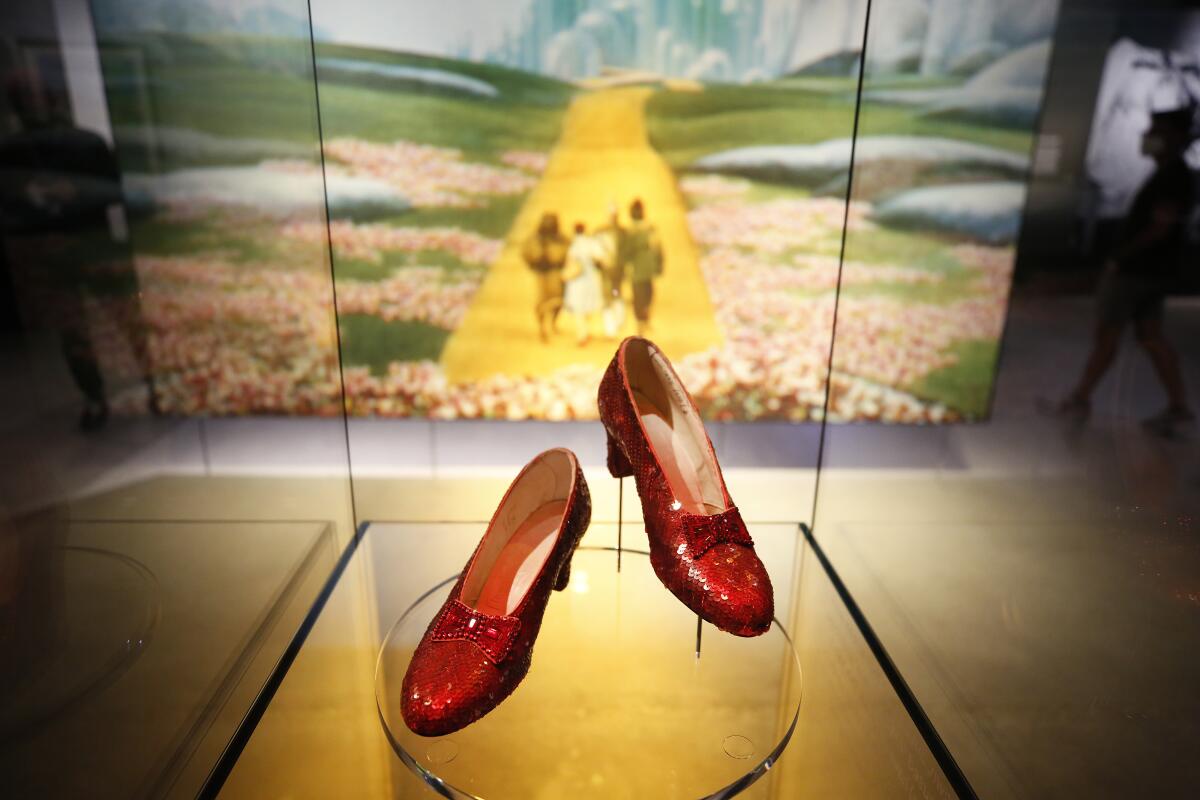 Ruby slippers from "The Wizard of Oz"