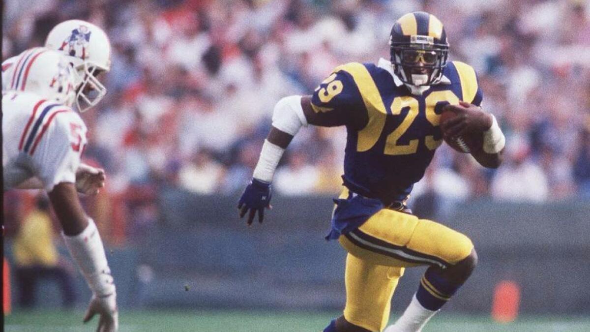 Eric Dickerson signs 1-day deal to retire with the LA Rams