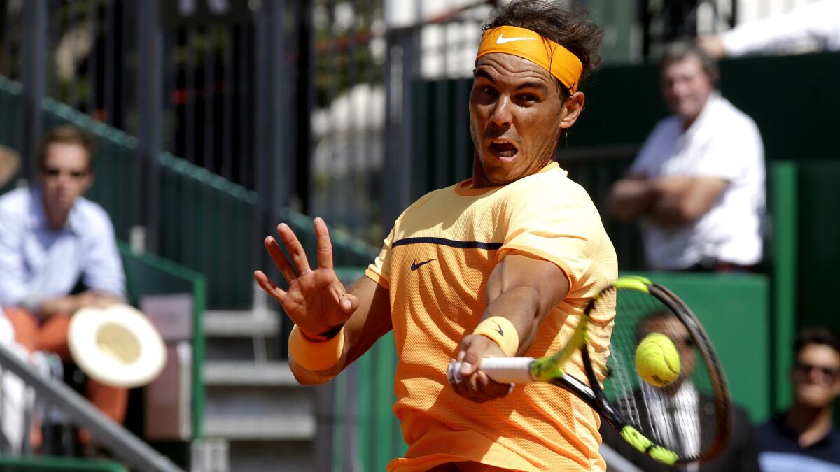 Rafael Nadal will play for his ninth Monte Carlo Masters title on Sunday.