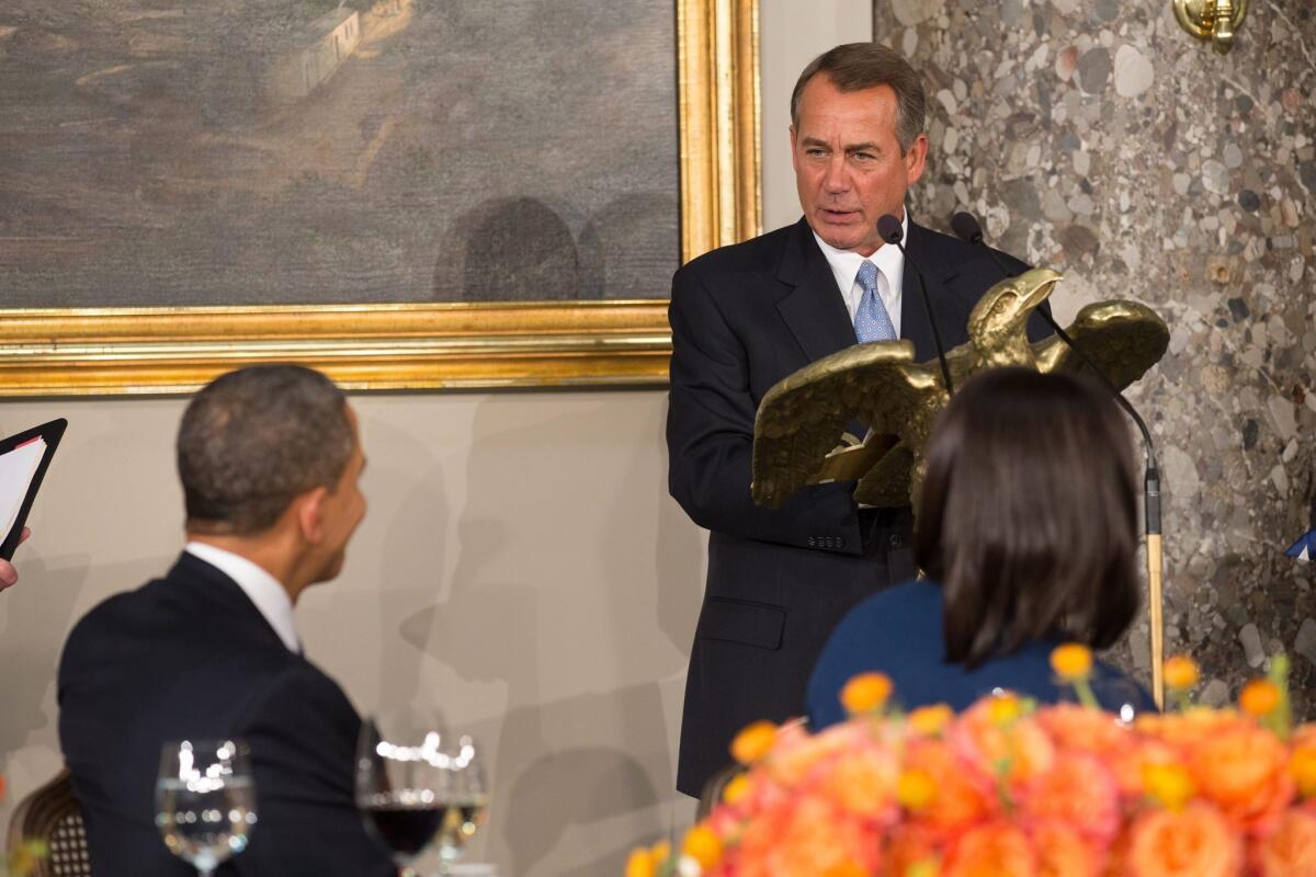 House Speaker John A. Boehner and President Obama may be on the verge of a temporary debt ceiling deal.
