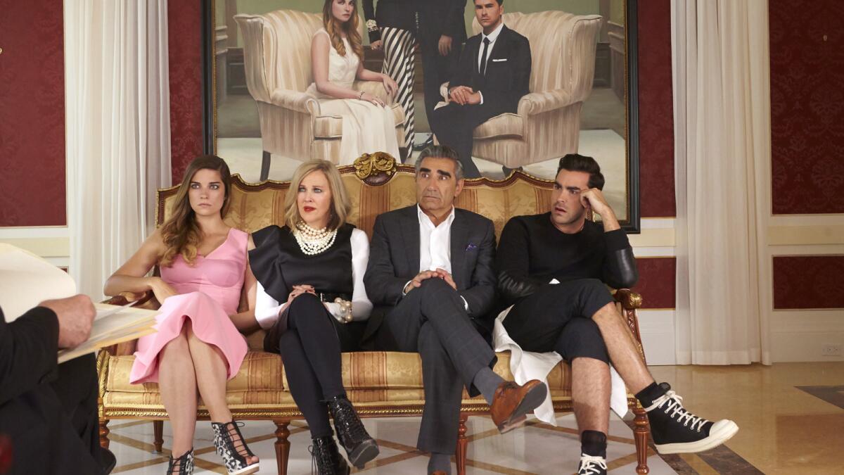 "Schitt's Creek" cast includes Annie Murphy, Catherine O'Hara, Eugene Levy and Daniel Levy