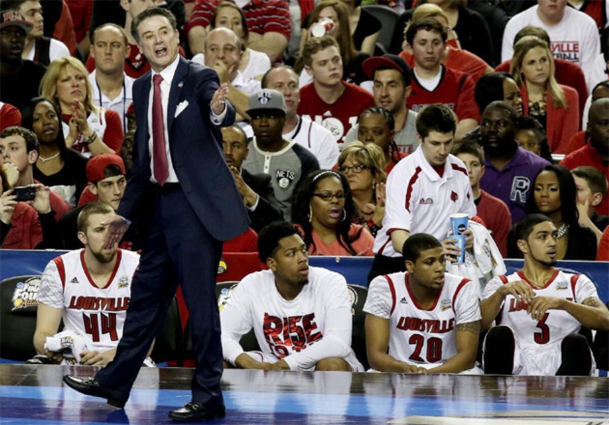 Louisville Coach Rick Pitino got 34 points from bench players to hold off Wichita State.