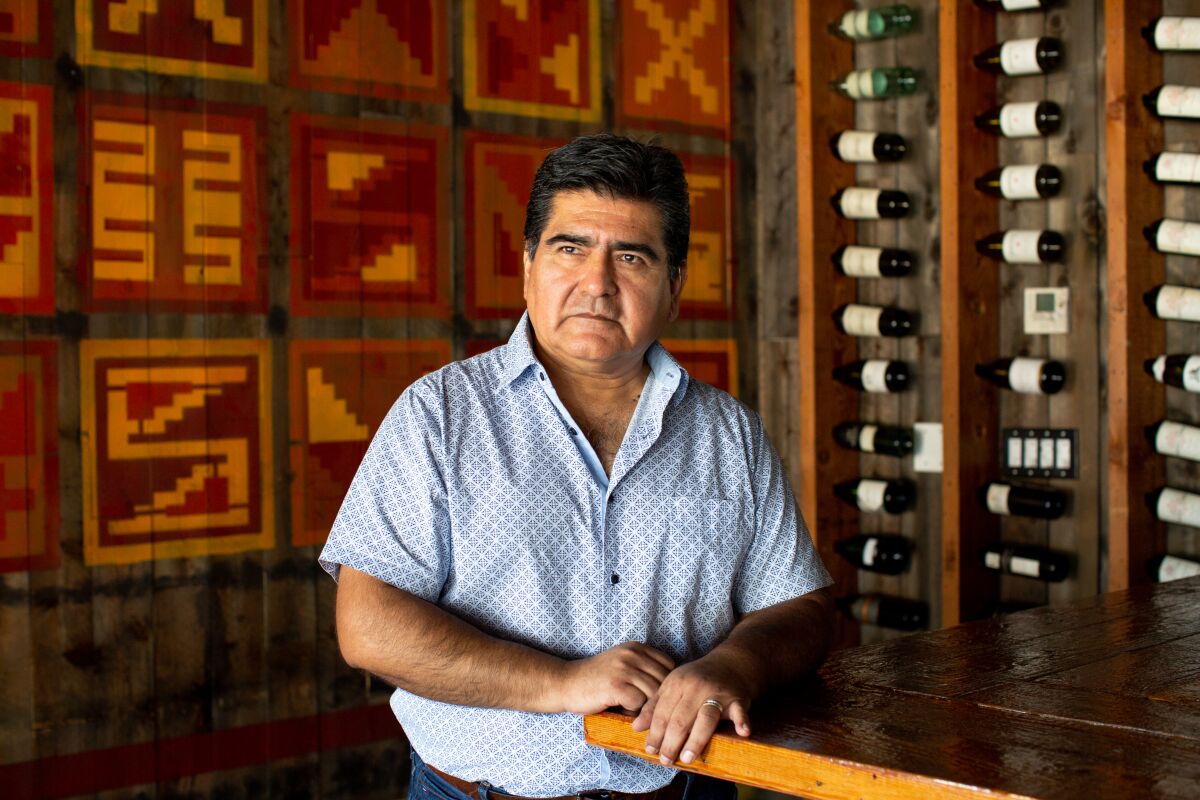 Jorge Rodriguez, owner of Los Balcones del Peru restaurant in Hollywood. 