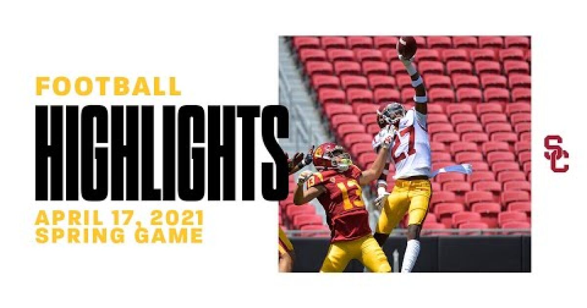 Highlights from USC's spring football game - Los Angeles Times