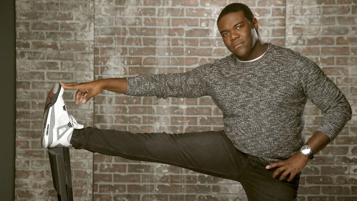 Sam Richardson, part of the "Veep" ensemble, has a new show on Comedy Central, "Detroiters." Grooming by Shannon Pezzetta. Styling by Tiffani Chynel.