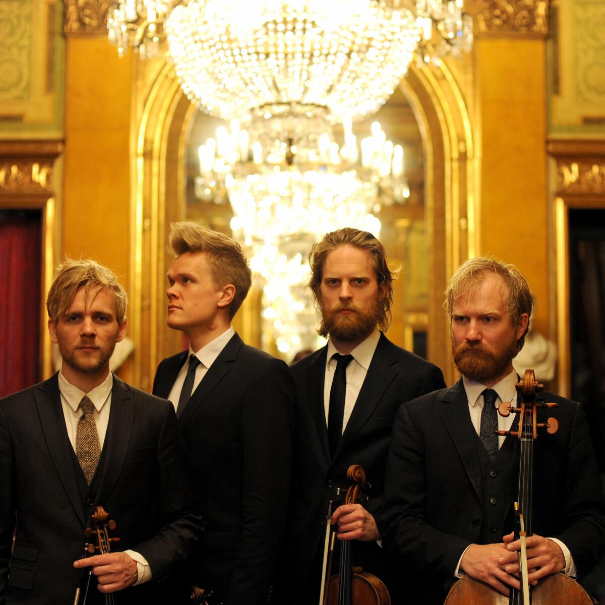 The Danish String Quartet: Rune Tonsgaard Sørensen, Frederik Øland, Asbjørn Nørgaard and Fredrik Schøyen Sjölin.