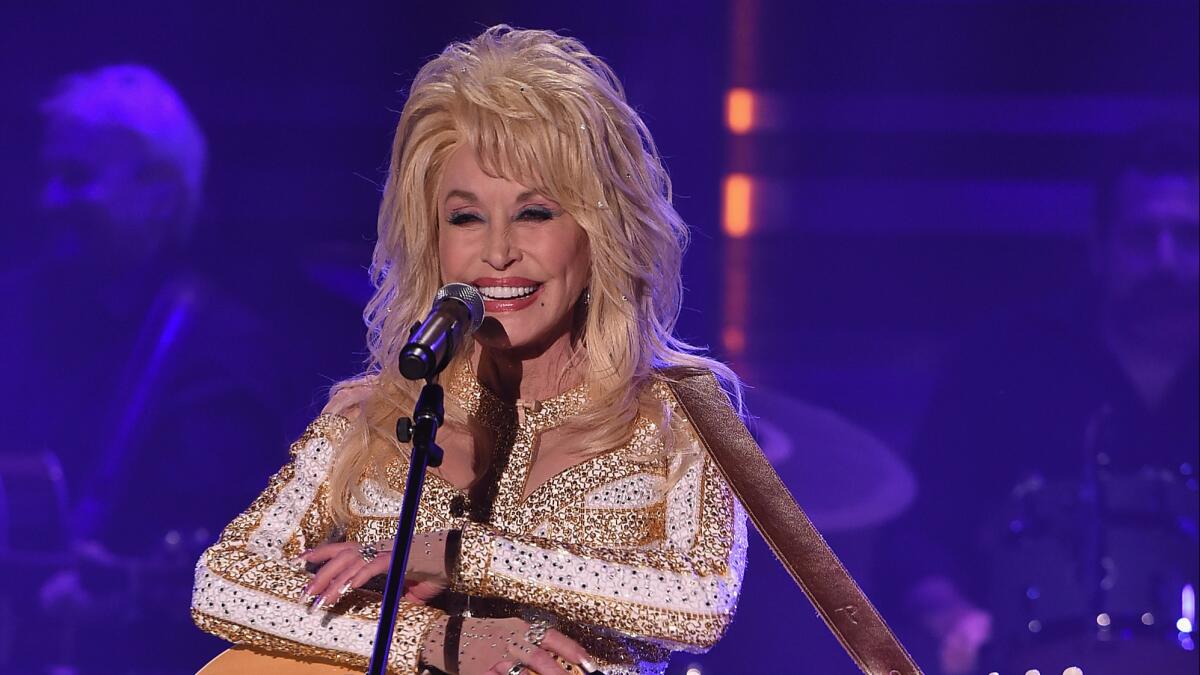 Dolly Parton visits "The Tonight Show Starring Jimmy Fallon" at Rockefeller Center in New York on Aug. 23.