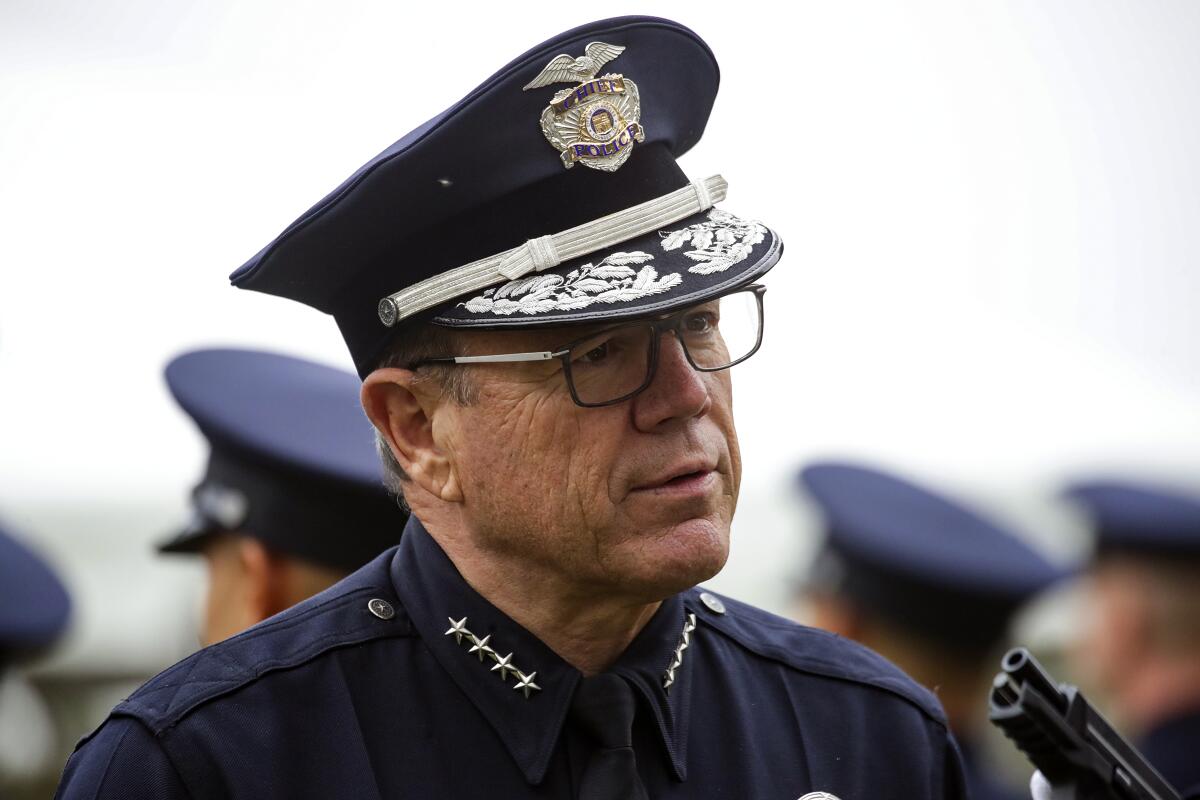 Los Angeles police Chief LAPD Chief Michel Moore