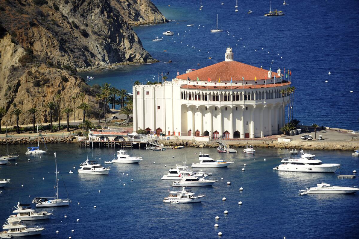 A view of the vintage casino in Avalon on Santa Catalina Island.