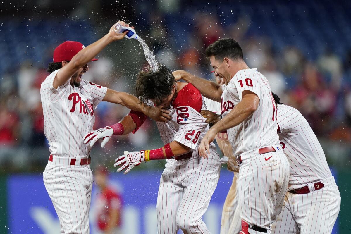 Maton's walk-off single gives Phillies 7-6 win over Reds - The San