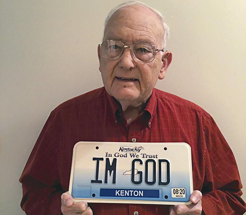 IM GOD': Kentucky atheist's vanity plate approved by judge