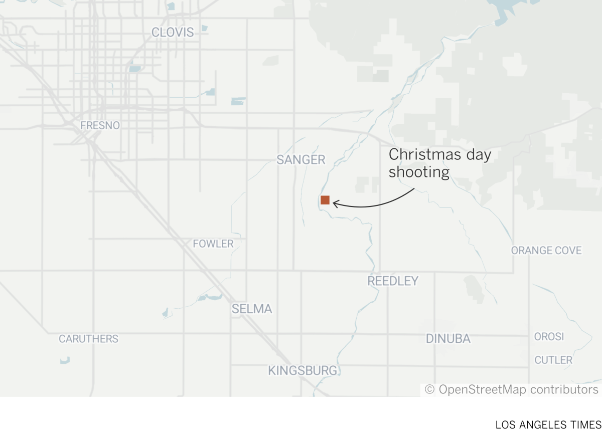 Map of Christmas Day shooting
