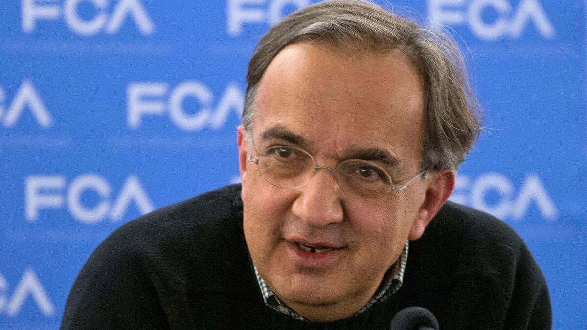 Fiat Chrysler Chief Executive Sergio Marchionne was due to retire in 2019, but most expected him to stay on in some role to guide the company.