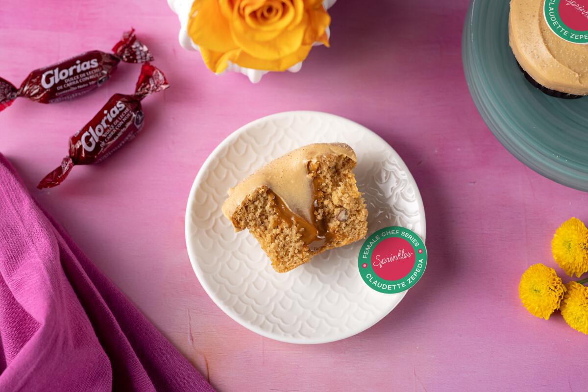 Claudette Zepeda's La Gloria cupcake will be sold at Sprinkles restaurants in mid-September.
