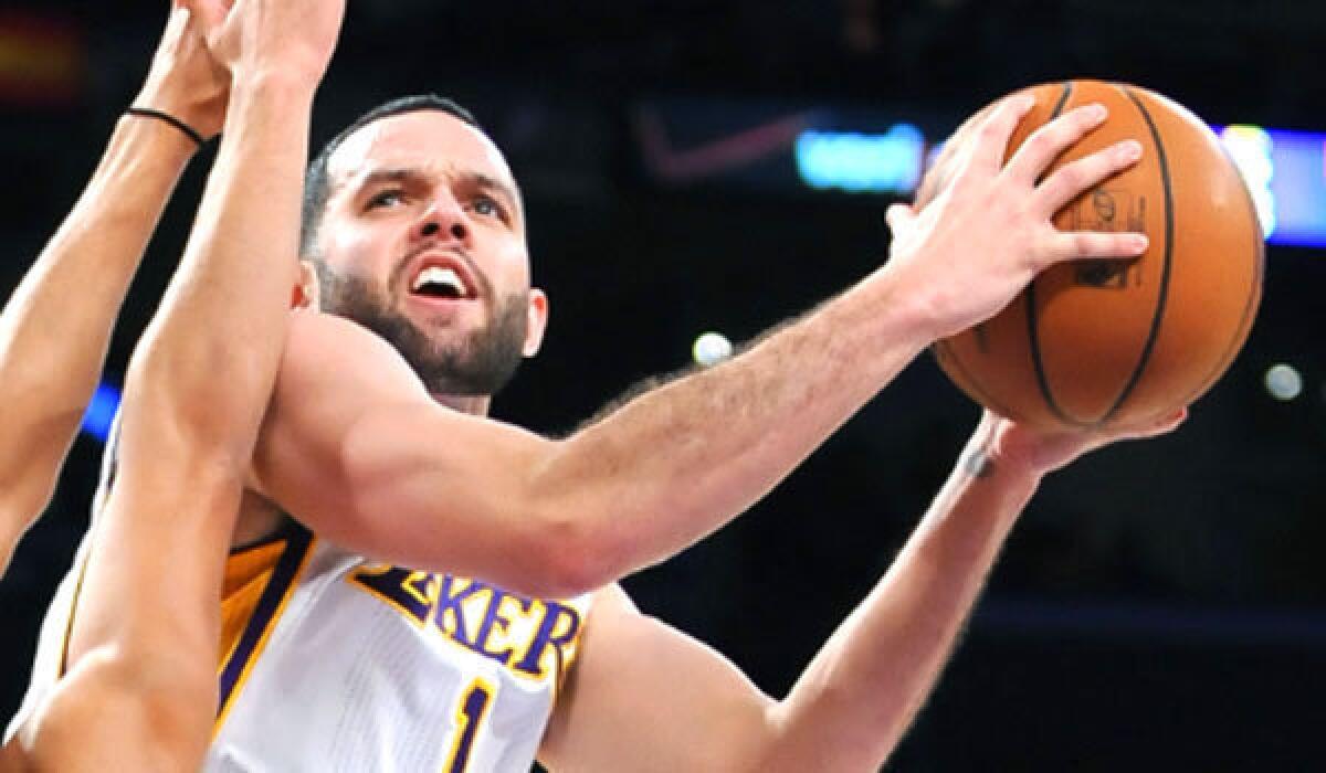 Lakers guard Jordan Farmar is expected to miss at least four weeks with a tear in his left hamstring.