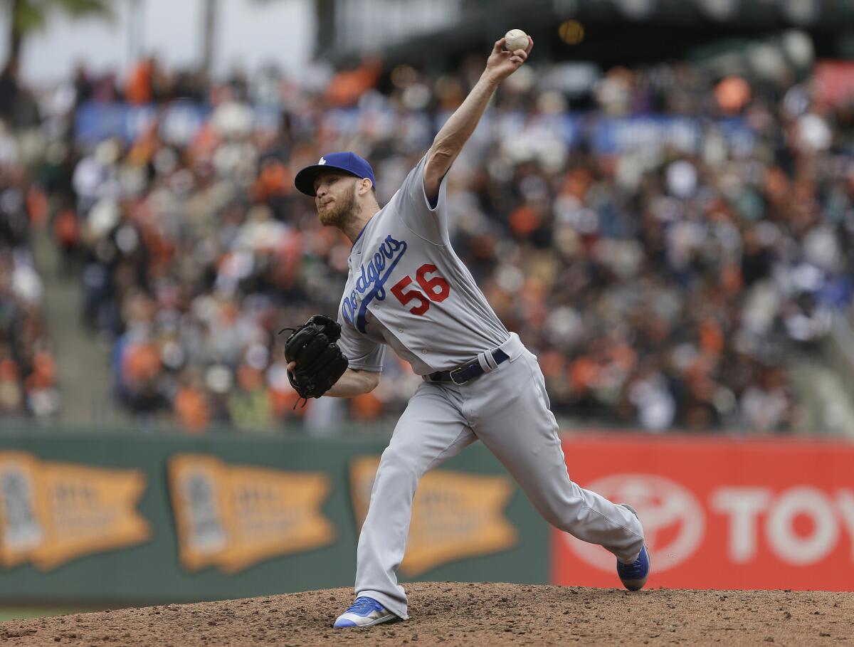 Dodgers relief pitcher J.P. Howell struggled against the San Francisco Giants over the weekend.