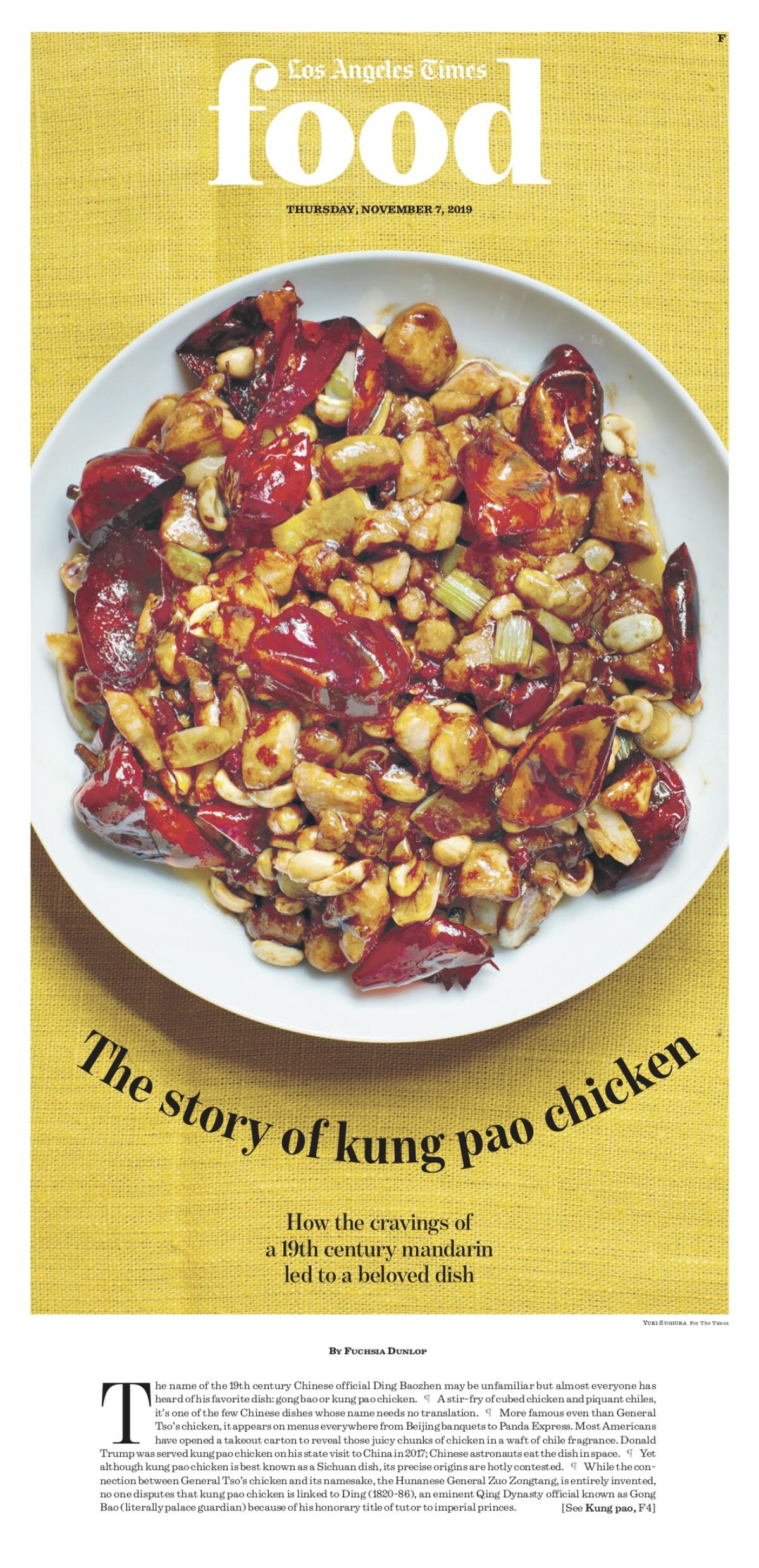 Los Angeles Times Food cover, November 7, 2019 