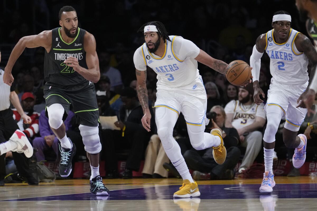 Three games left in season after Lakers fall to Timberwolves
