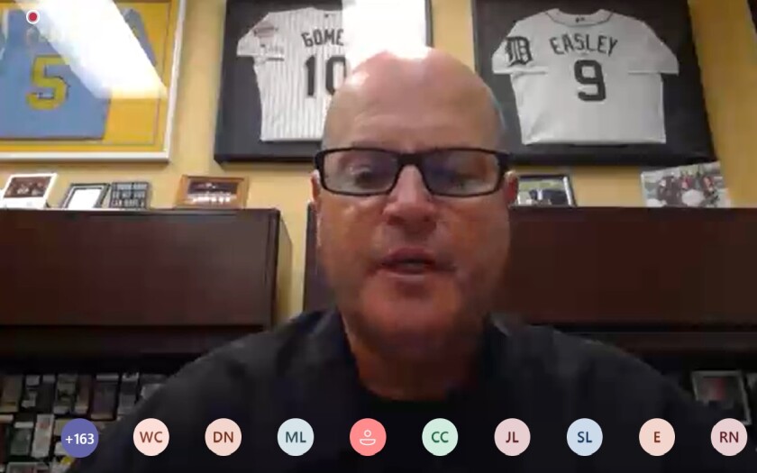 CIF Southern Section commissioner Rob Wigod speaks during Thursday's virtual CIF Council meeting.