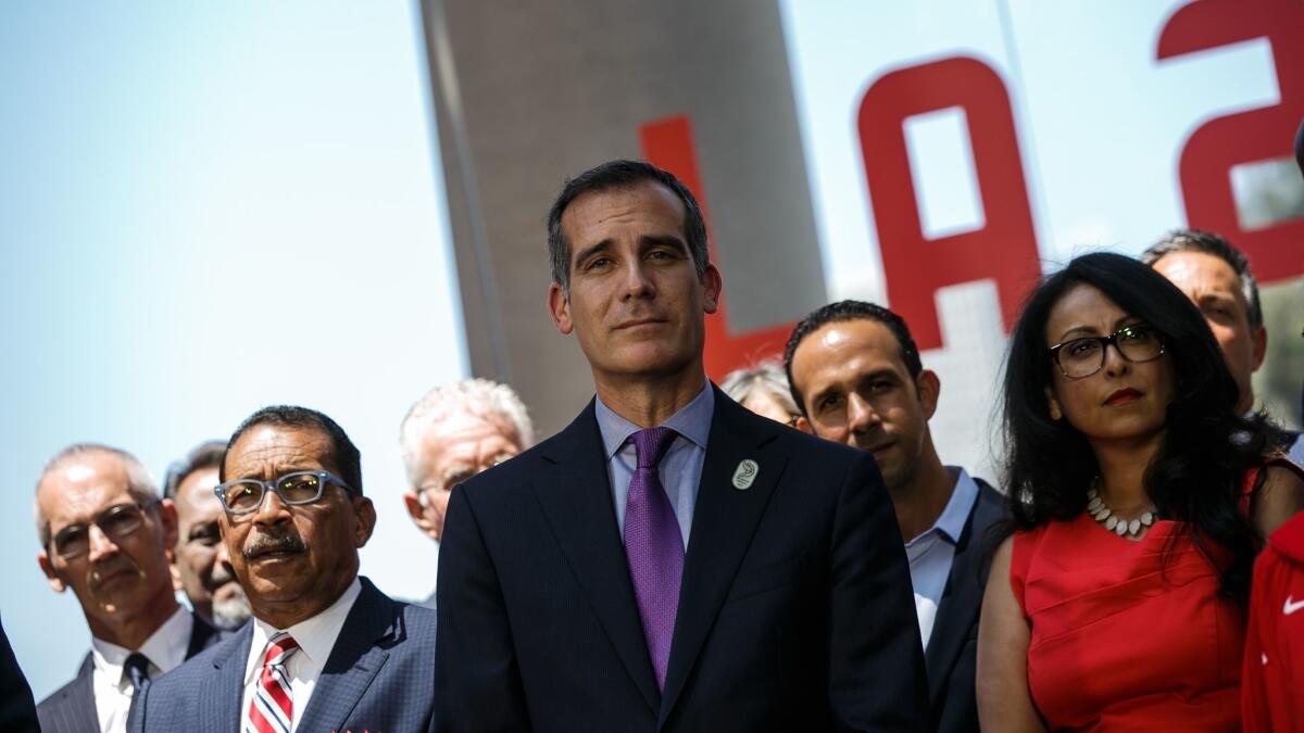 Los Angeles Mayor Eric Garcetti has sought to increase the city's emphasis on cybersecurity concerns when considering public safety policies.