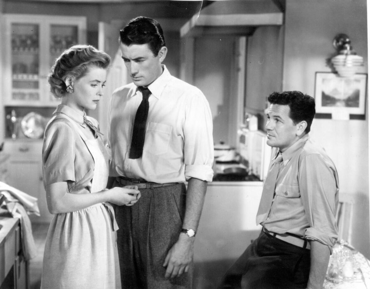 Dorothy McGuire, Gregory Peck, left, and John Garfield in "Gentleman's Agreement."