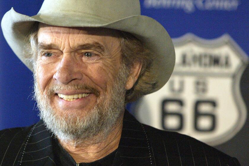 Merle Haggard at the Smithsonian's National Museum of American History in Washington on May 28, 2003