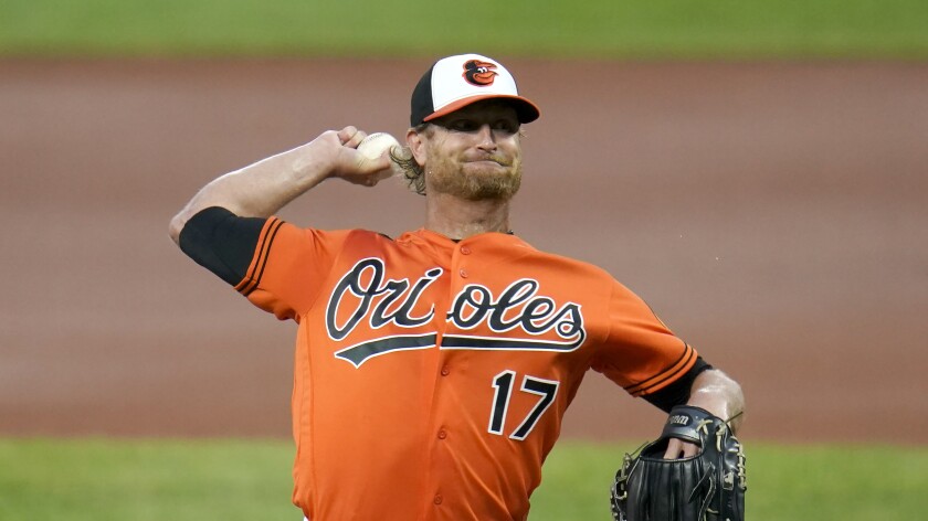 The Angels have acquired starting pitcher Alex Cobb from the Baltimore Orioles.